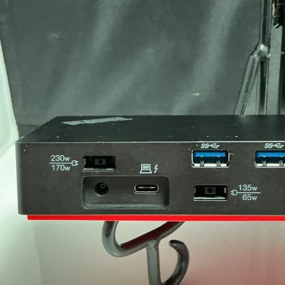 Lenovo ThinkPad Thunderbolt 3 Workstation Dock Gen 2 Working Tested (No Cables)